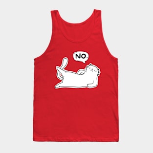 Cat Says No Tank Top